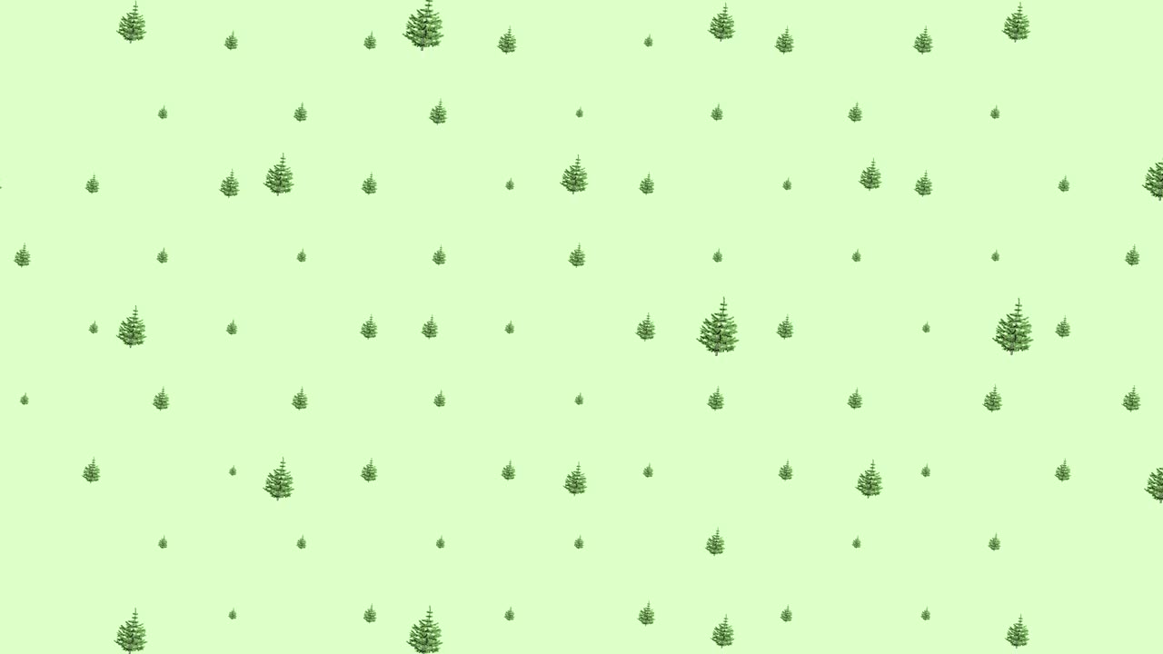 footage, Christmas tree pine moves on a green background, with space for text to place a logo or copy.