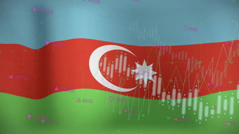 Animación-De-Gráficos-Que-Procesan-Datos-Sobre-La-Bandera-De-Azerbaiyán.