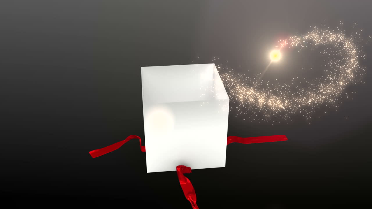 없는 크리스마스 선물 오프닝 크로마 키를 드러내기 위해
