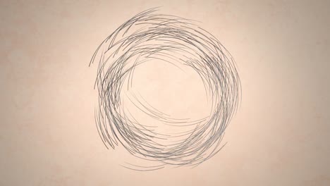 arte digital de líneas en movimiento circular