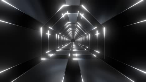 futuristic glowing tunnel