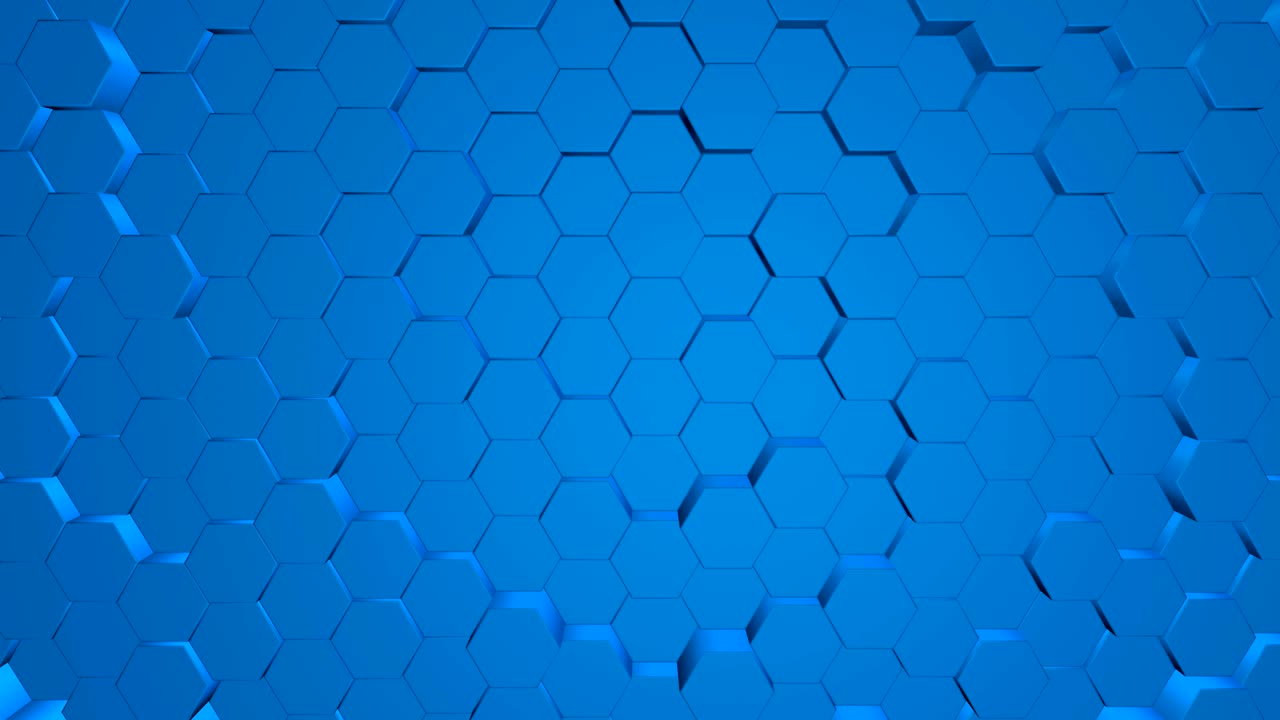 el fondo de los hexágonos azules.