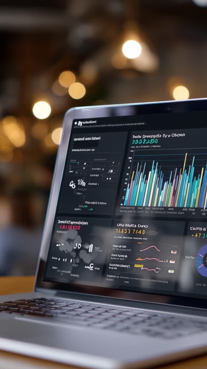 Analyzing Data Visualization through an Interactive Dashboard with Graphs Representing Key Metrics and Insights for Business Intelligence Analysis and Decision Making