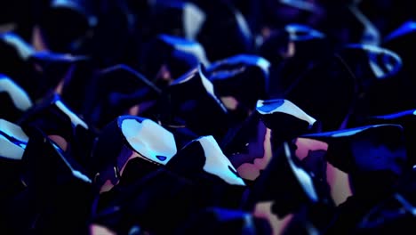 abstract 3d render of blue geometric shapes