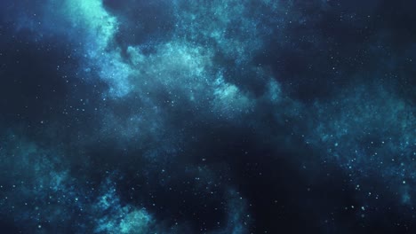 nubes nebulosas moviéndose en el universo con relámpagos