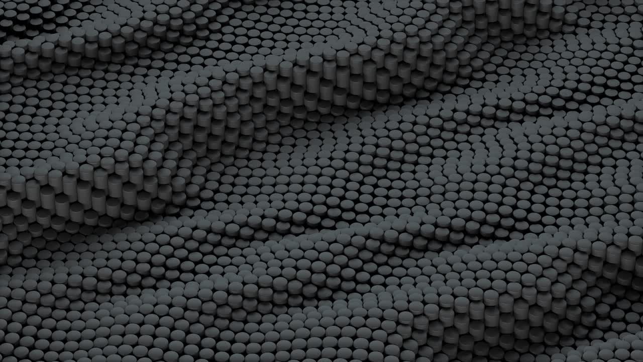 bucle de cilindro ondulado de colores