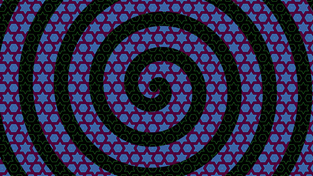 modelo de video 4k con efecto estroboscópico e hipnótico, en formato de video 16: 9.