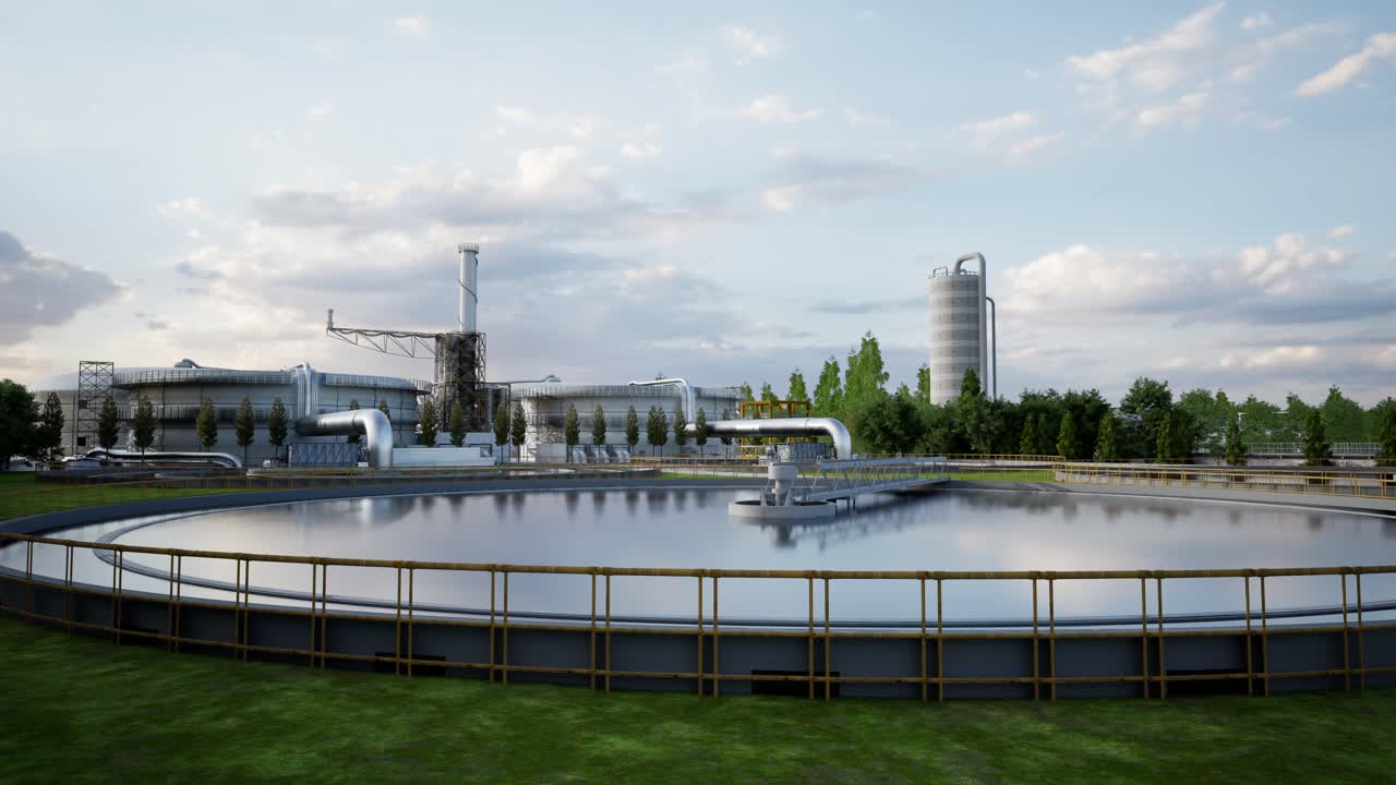 современная очистная установка сточных вод