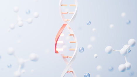 dna and mutation with biological concept, 3d rendering.