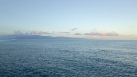 clear sky and turquoise water of vast pacific ocean on summer day