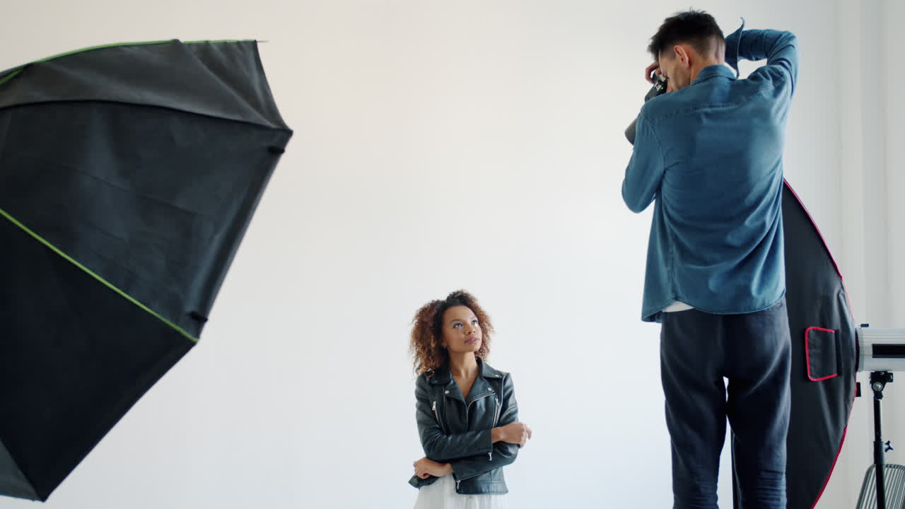 sesión de fotografía de retratos en el estudio