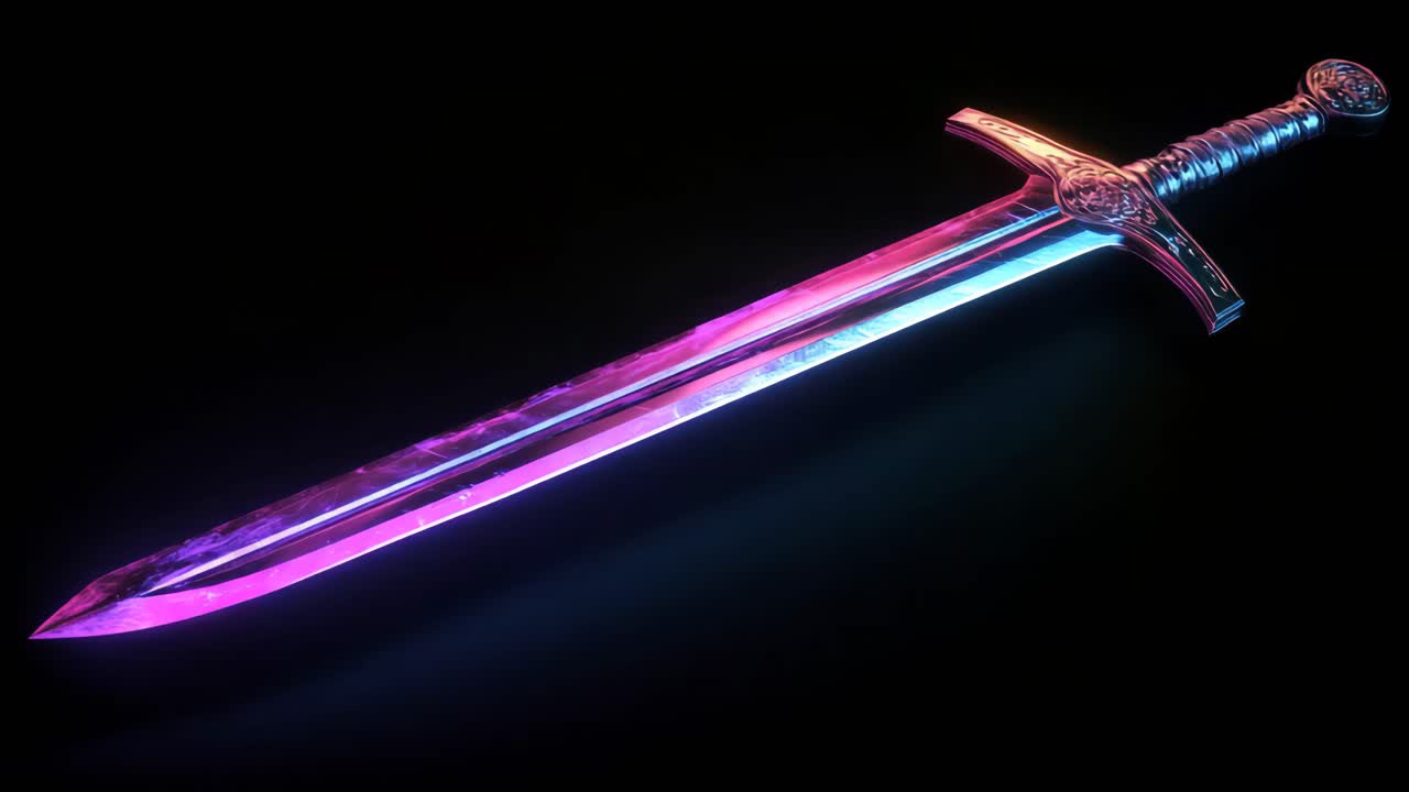 Glowing Medieval Sword