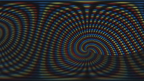 vivid lsd-like visual, abstract trippy effect on close-up screen