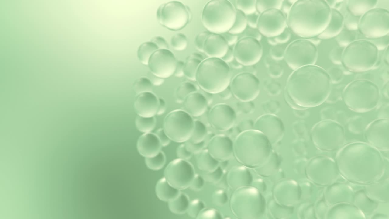 유리 구 분자 루프 애니메이션