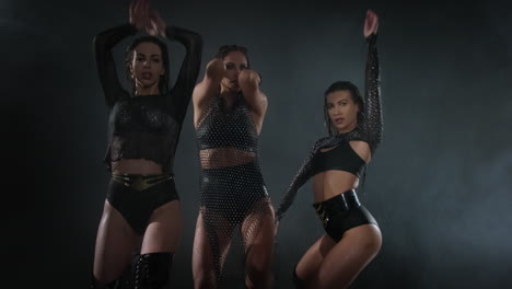 wet dance performance by women