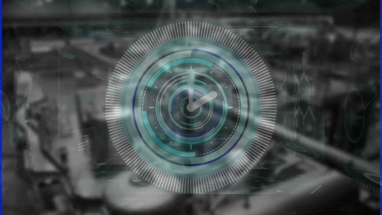 animación del procesamiento de datos sobre el almacén