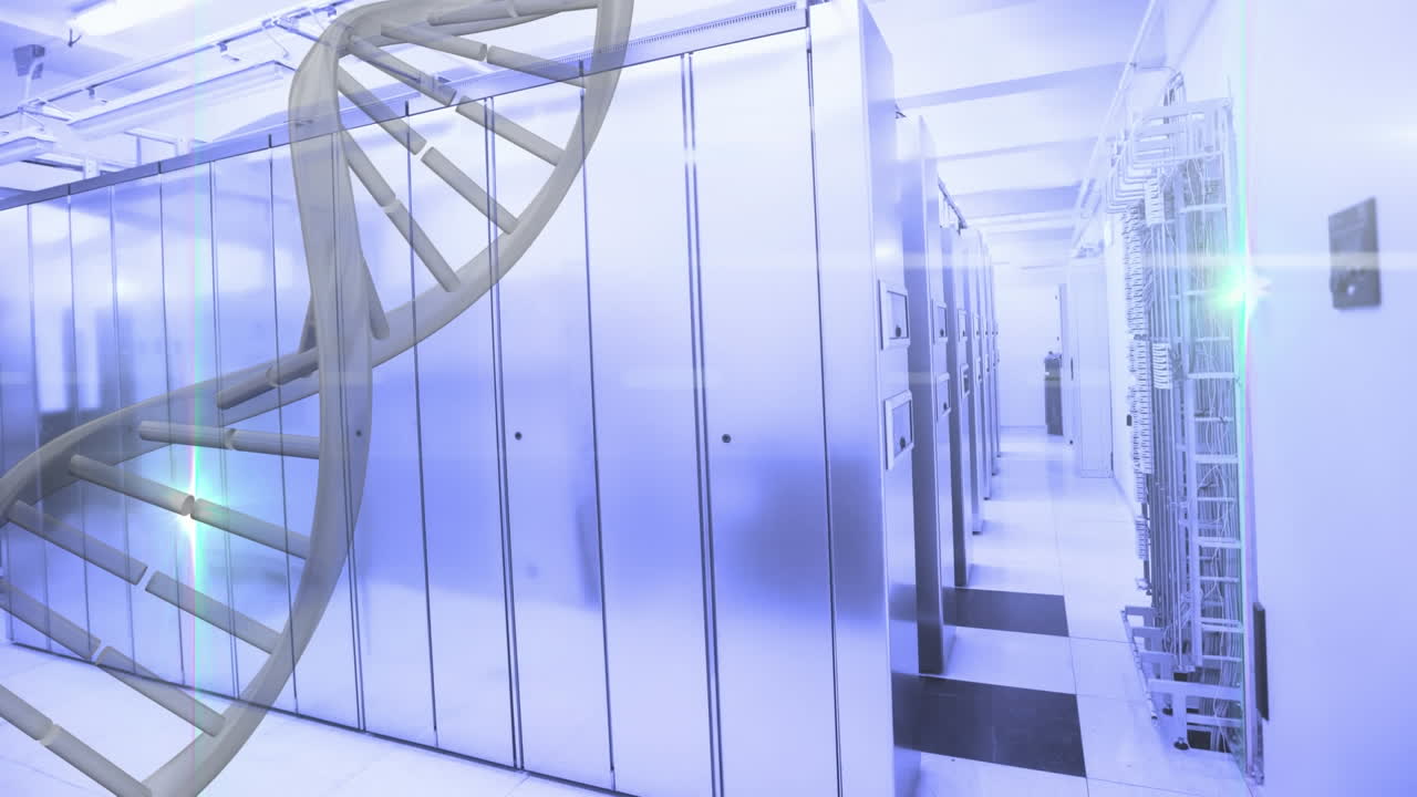 서버  ⁇ 에서 dna 스트랜드의 애니메이션