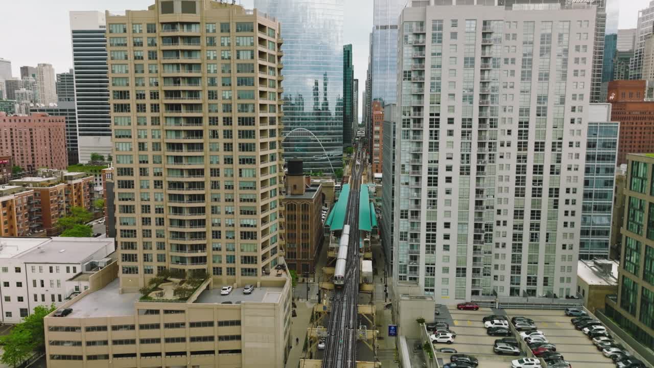 시카고 다운타운의 공중 전망