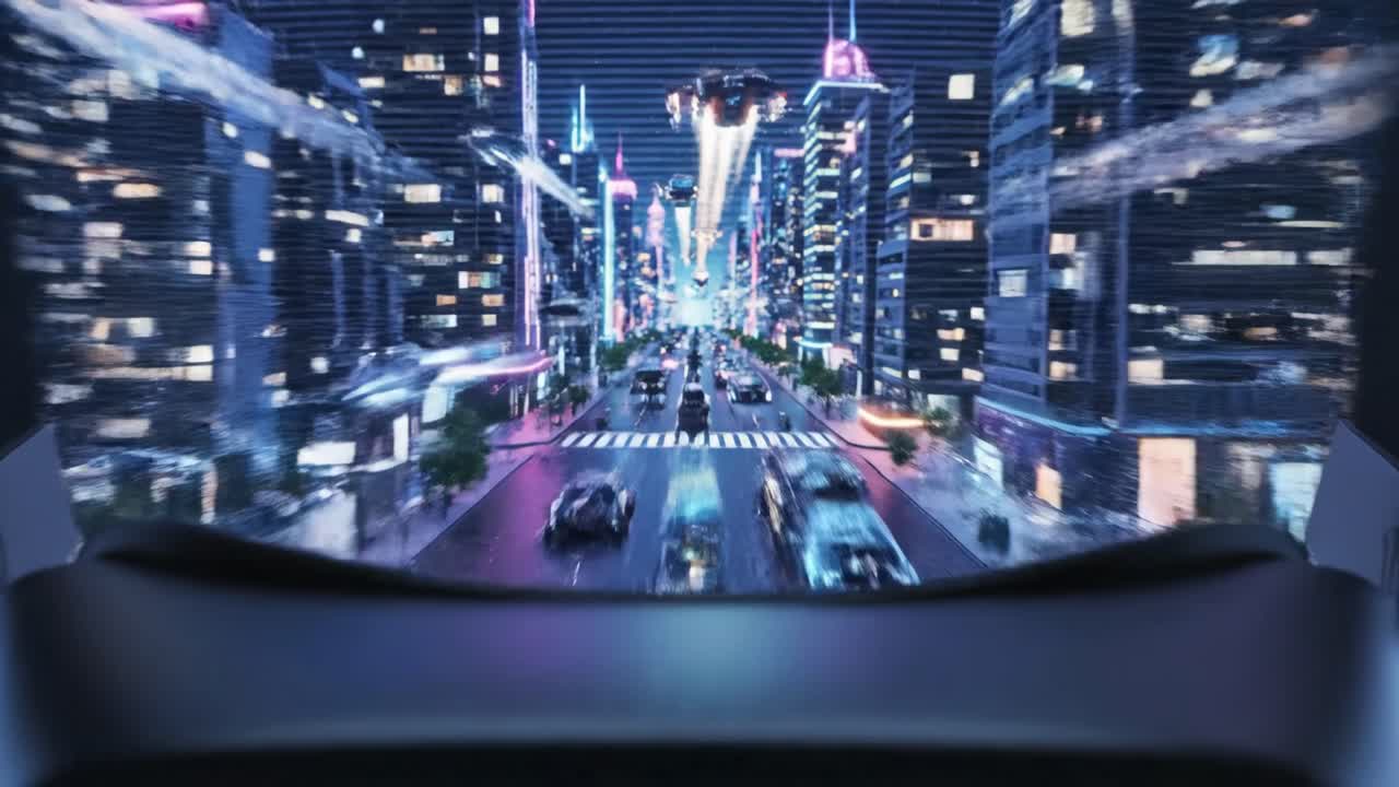 Cyberpunk City in Virtual Reality