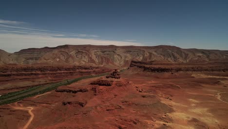 Drone-Aerial-Cinematic-Shot-of-a-captivating-scenery-of-Antelope-Valley-unveils-intriguing-abstract-patterns-within-its-sand-dunes