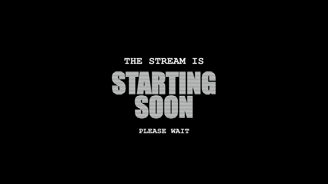 Animated Starting Soon Screen for Live Streaming