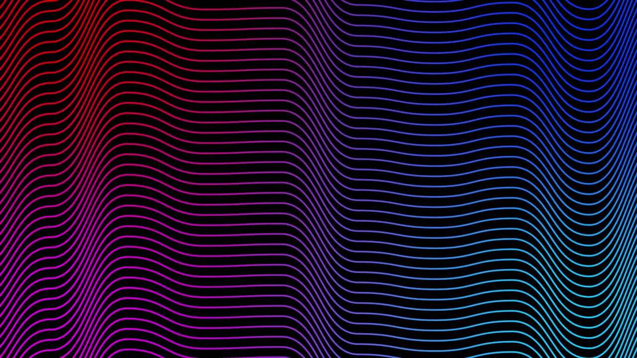 Dynamic Abstract Background with Colorful Wavy Lines