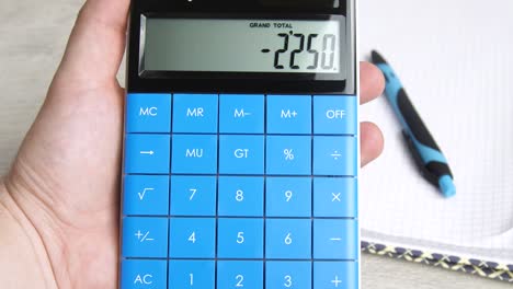 calculation using a calculator