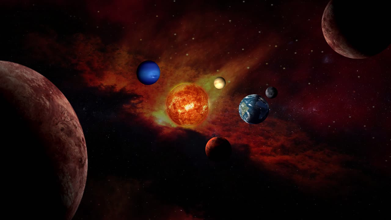 he Solar System is the gravitationally bound system of the Sun and the objects that orbit it  either directly or indirectly