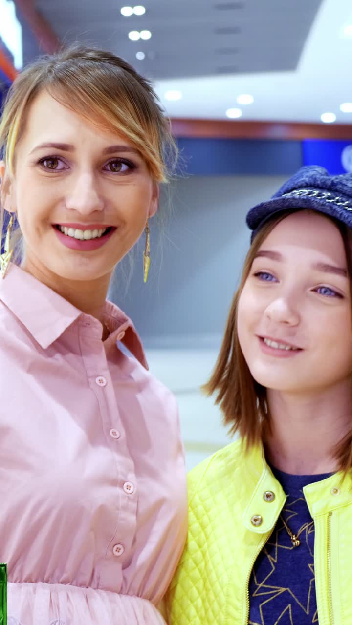 Mother and daughter shopping experience