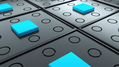 abstract surface with repeating geometric elements, 3d rendering of digital composition. computer generated isometric background