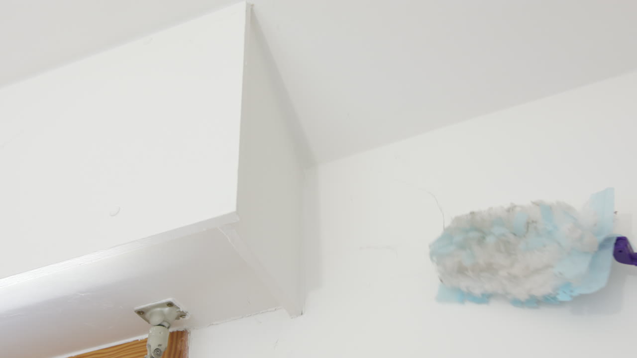 Ragnatele sul soffitto in interni - Primo piano