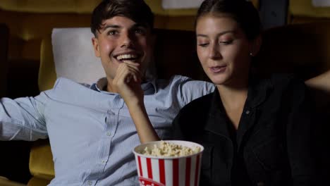 people audience watching movie in cinema theater.