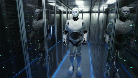 robot in a data center