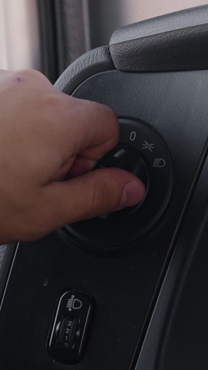 Car headlight switch control