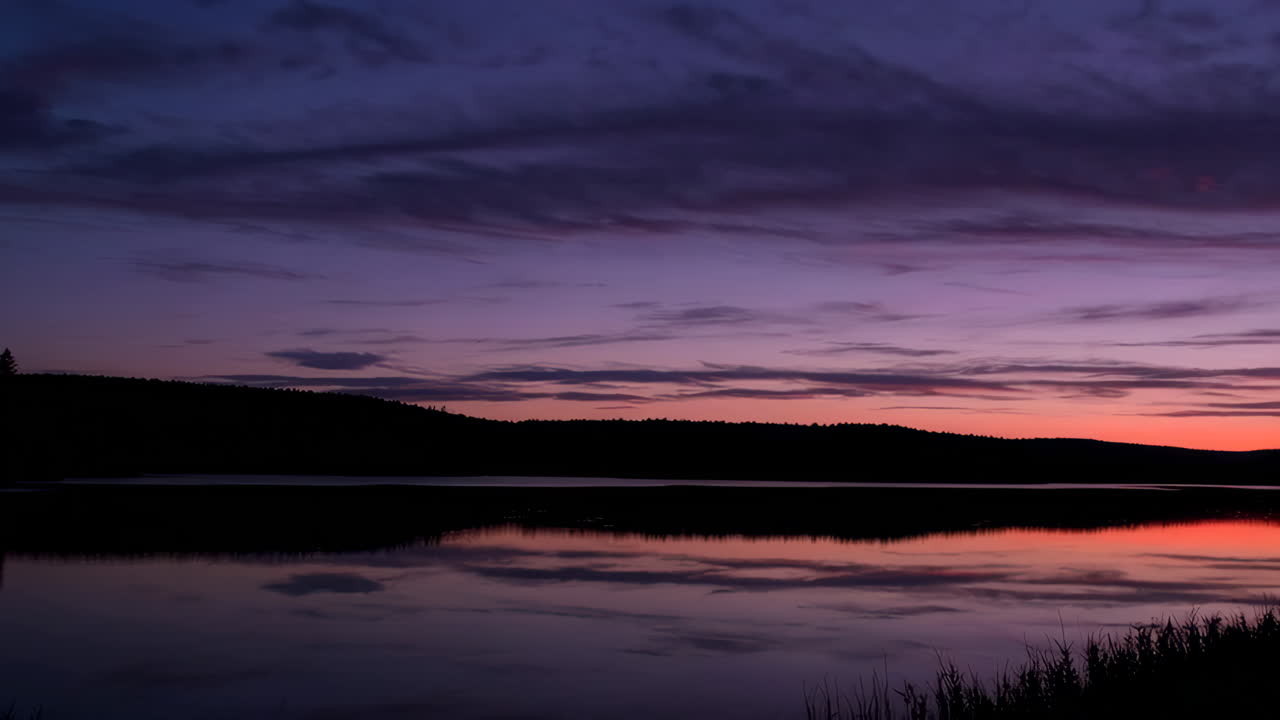 Sunset over a Calm Lake