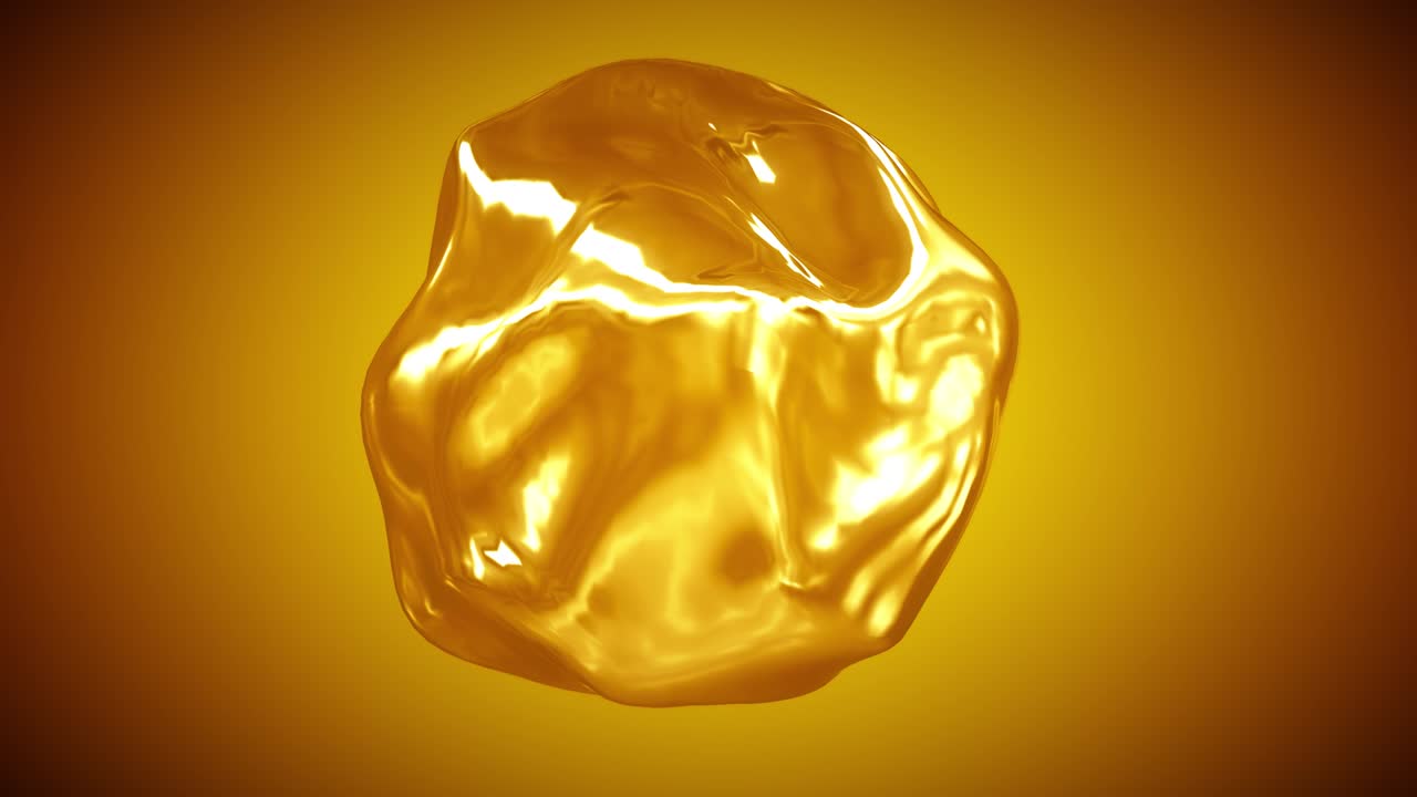 우주에서 젤 입자 모양 3d 애니메이션