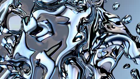 abstract liquid metal art