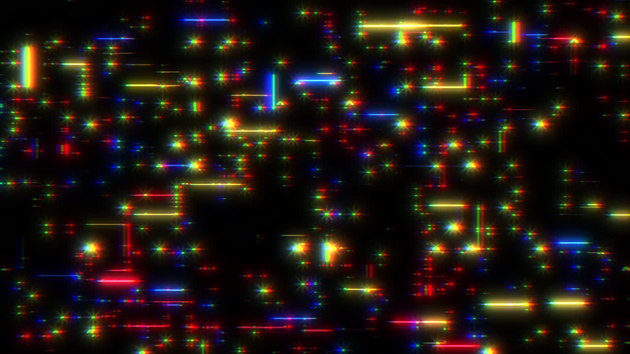 Vibrant grid-patterned abstract artwork