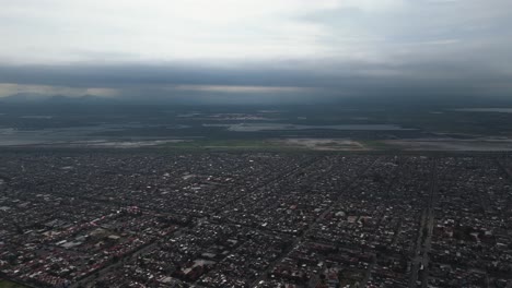 protected wetlands of lake texcoco, north of mexico city
