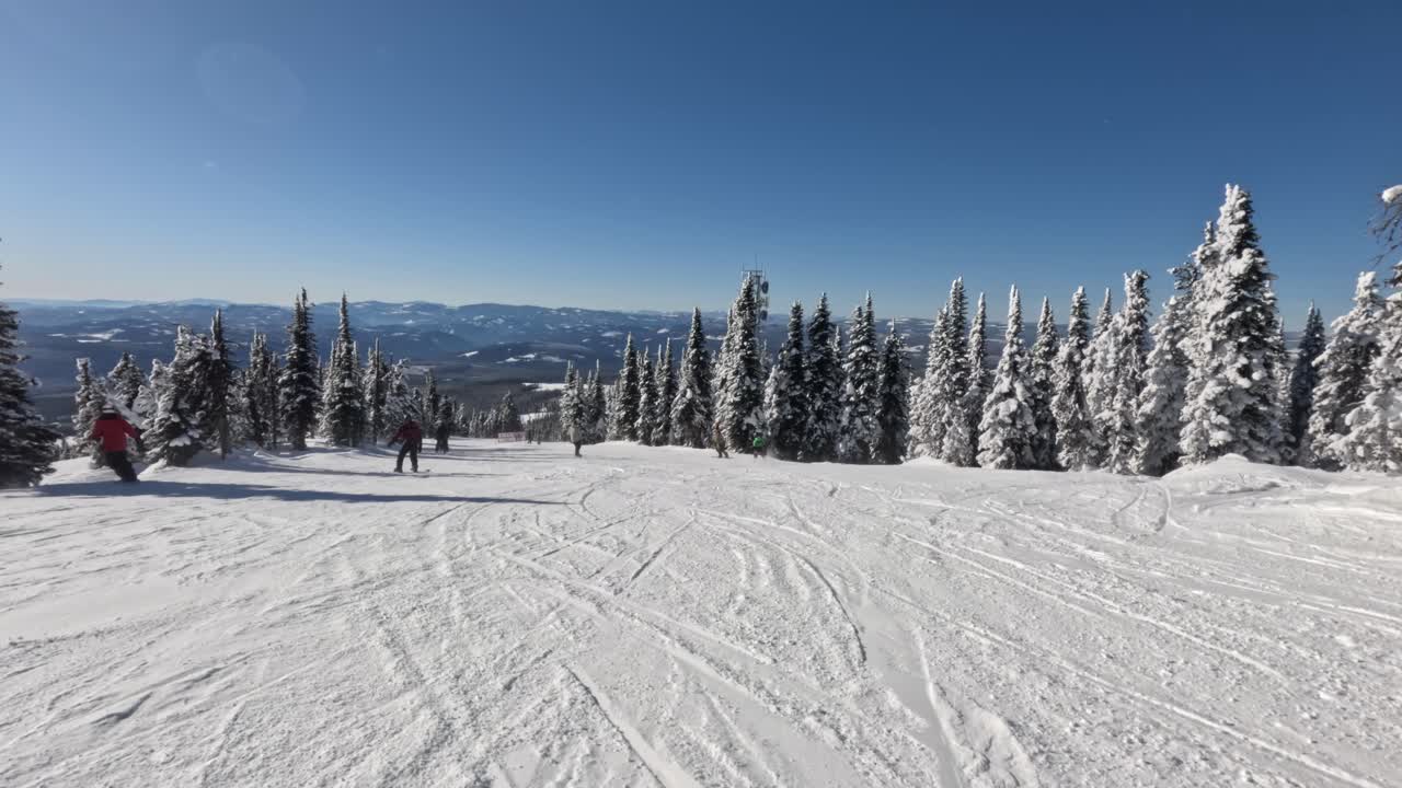 Snowboarding at Big White Ski Resort