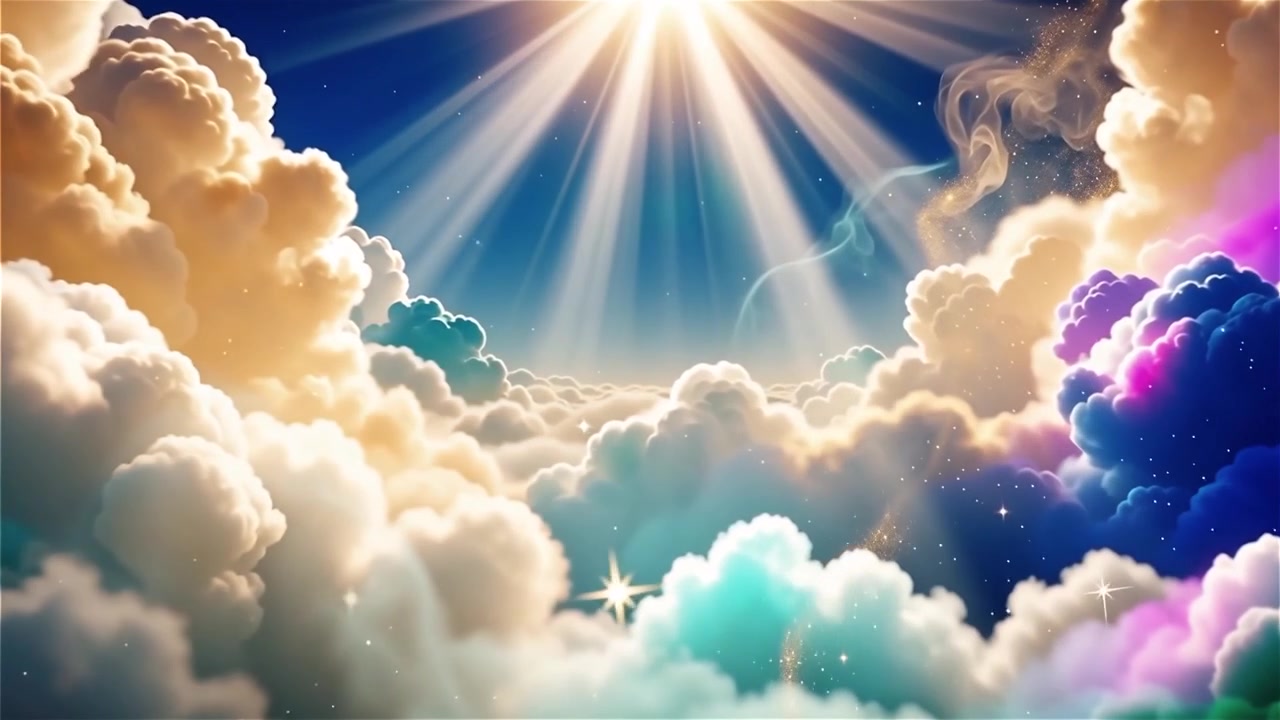 Sfondo di Adorazione Cristiana con Luce Celeste