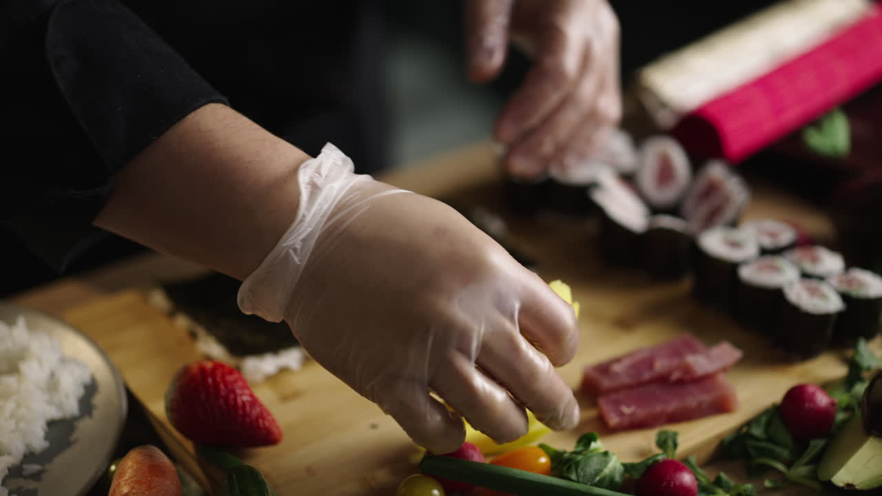 Sushi Preparation and Ingredients