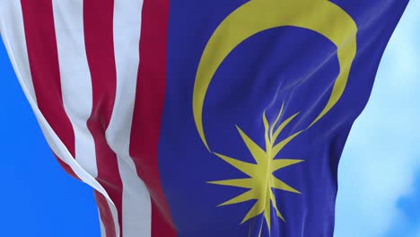 seamless loop of malaysia flag.