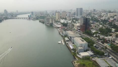 a beautiful scenic view of victoria island in lagos nigeria