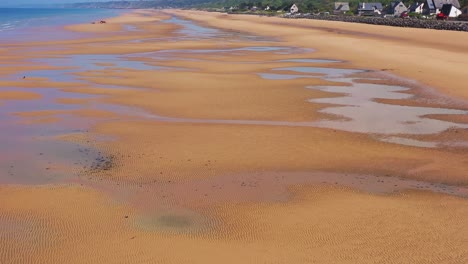 Gute-Antenne-über-Omaha-Beach-Normandie-Frankreich-Standort-Des-Zweiten-Weltkriegs-D-day-Alliierte-Invasion