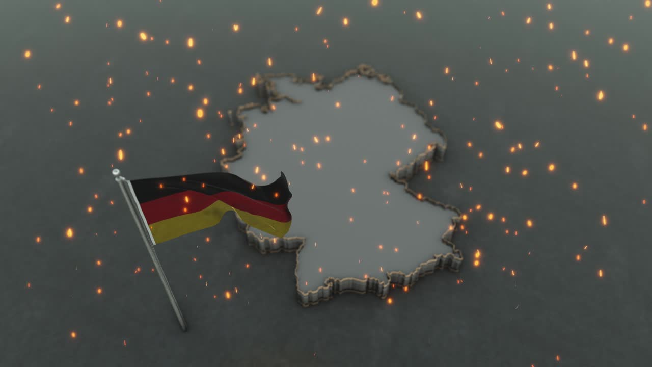 독일 지도 배경 4k