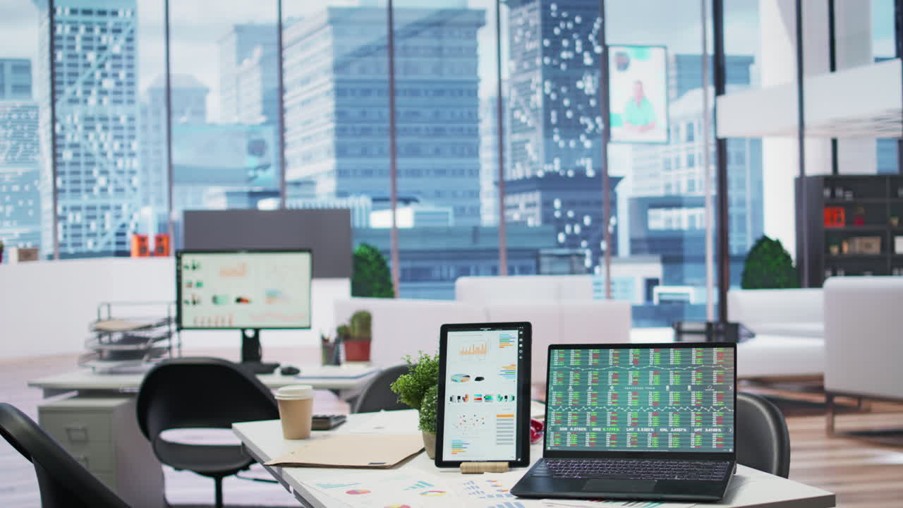 빈 보험 사업 현대적인 사무실 고급 공간