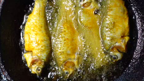 fried fish in a pan