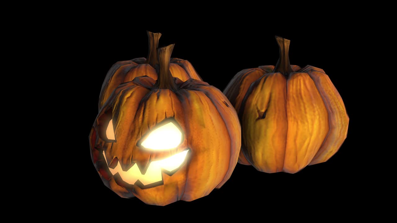 3 espeluznante halloween jack - la rotación del bucle