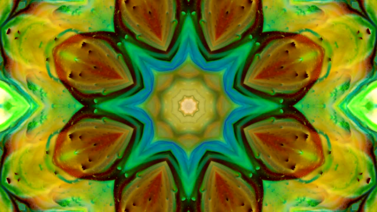 movimiento de fondo de kaleidoscopio abstractamente colorido